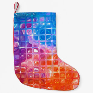 Petite Chaussette De Noël Mosaïque dynamique : Arrière - plan Abstrait multi