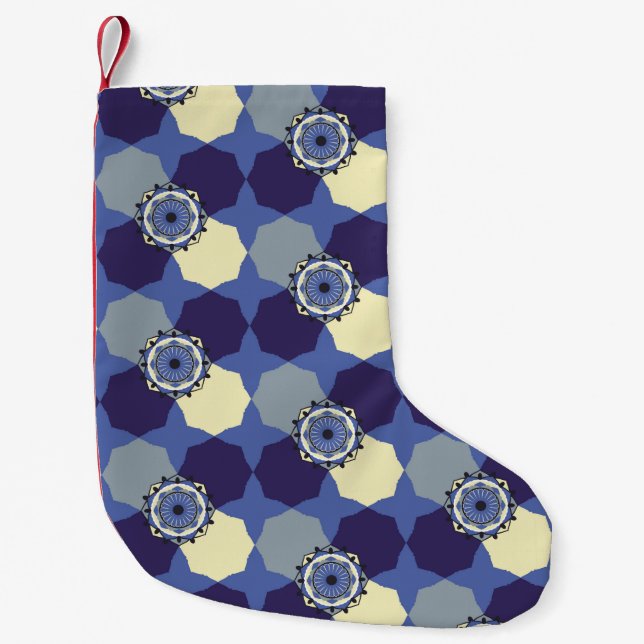 Petite Chaussette De Noël motif Abstrait avec élément arabe classique (Devant)