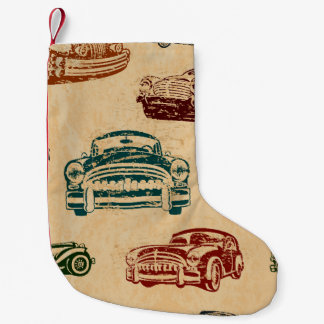 Petite Chaussette De Noël Motif Arrière - plan d'illustration de voiture Vin