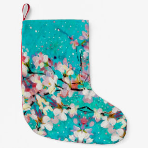 Petite Chaussette De Noël Motif Arrière - plan géométrique Abstrait coloré