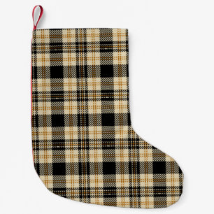 Petite Chaussette De Noël Motif Brown couleur beige noir