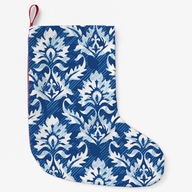 Petite Chaussette De Noël Motif damassé incolore (Devant)