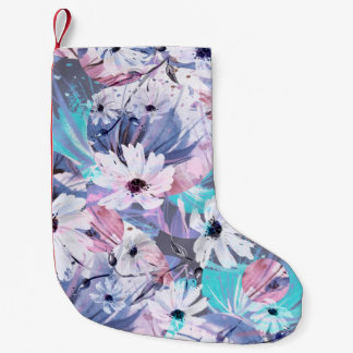 Petite Chaussette De Noël Motif d'aquarelle créatif et transparent des plant