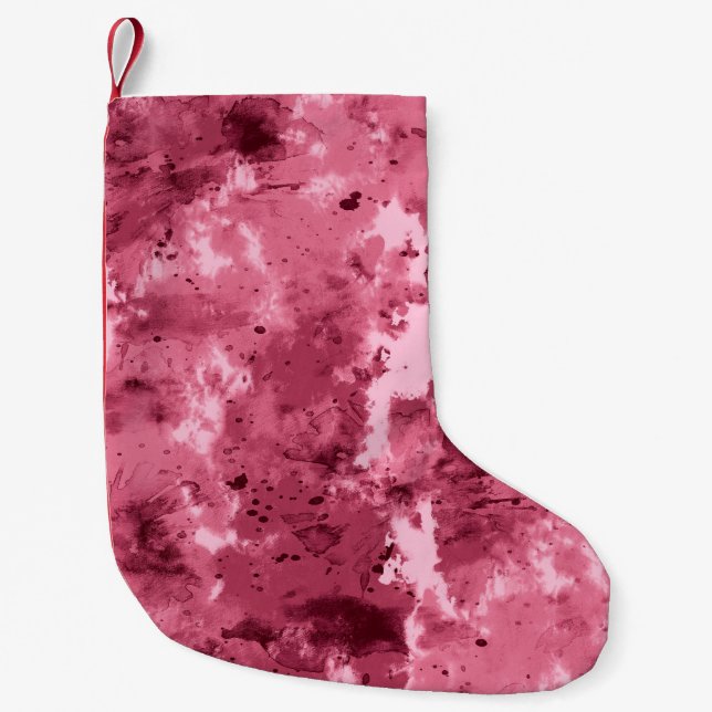 Petite Chaussette De Noël motif de camouflage Abstrait. (Devant)