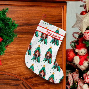 Petite Chaussette De Noël Motif de chien Basset Hound mignon pour Noël