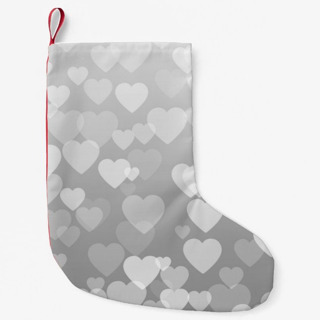 Petite Chaussette De Noël Motif de coeur 17 (Devant)