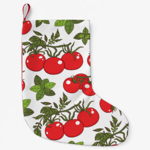 Petite Chaussette De Noël Motif de cuisine sans couture Tomato Basil