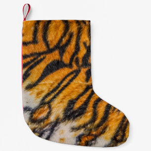 Petite Chaussette De Noël Motif de fond à motif tigre, tigre, abstrait