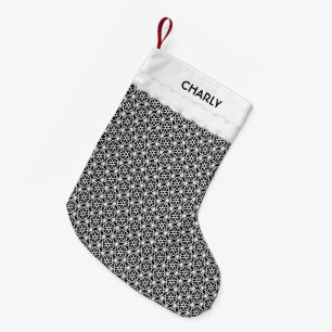 Petite Chaussette De Noël Motif de forme géométrique moderne