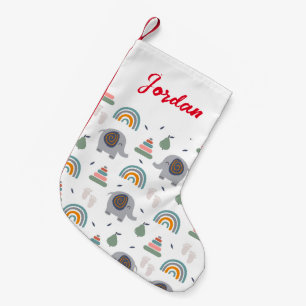 Petite Chaussette De Noël Motif de jouets pour bébé mou