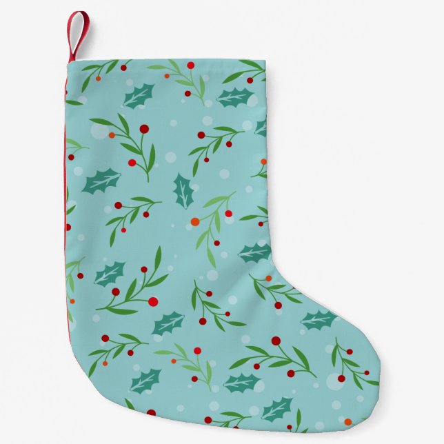 Petite Chaussette De Noël Motif de Noël 126 (Devant)