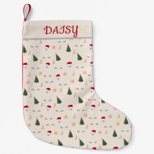 Petite Chaussette De Noël Motif de Noël minimaliste mignon Petit Noël