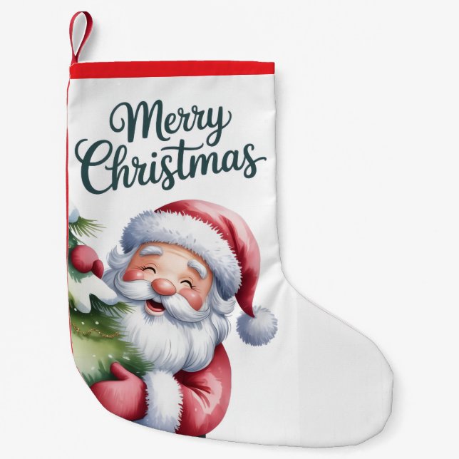 Petite Chaussette De Noël Motif de Noël Stylo (Devant)