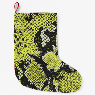 Petite Chaussette De Noël Motif de peau de serpent vintage sans couture. Les