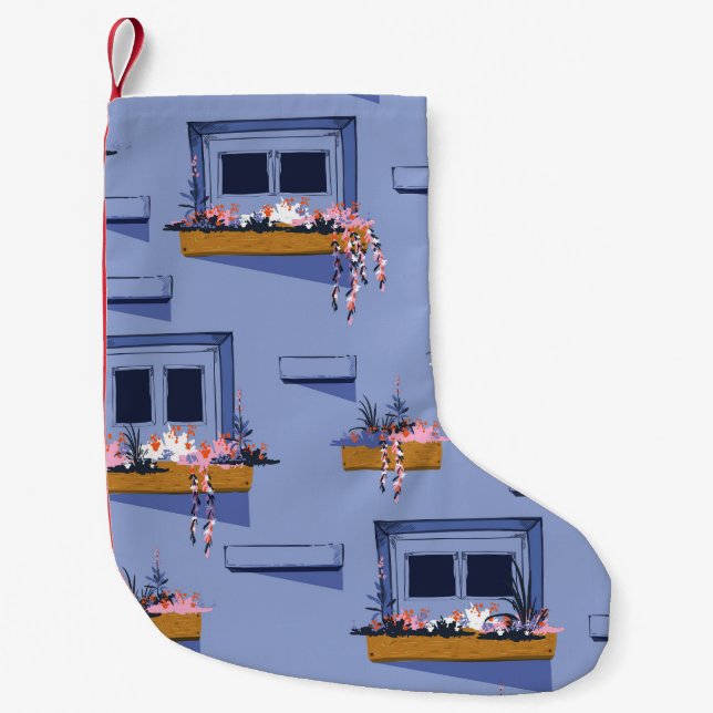 Petite Chaussette De Noël Motif d'été Windows muraux cool (Devant)