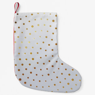 Petite Chaussette De Noël Motif Doré 5