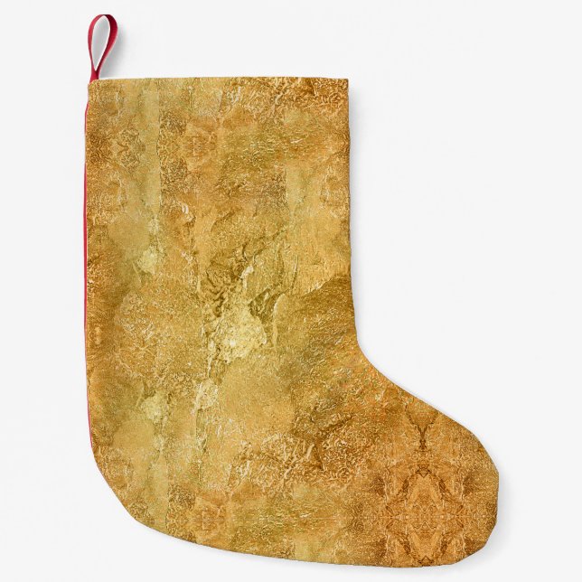 Petite Chaussette De Noël Motif en marbre 2 (Devant)