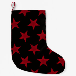 Petite Chaussette De Noël Motif Étoiles Dorées 8
