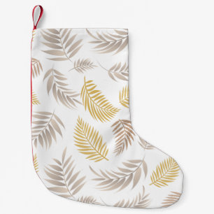Petite Chaussette De Noël Motif Feuille tropical 7