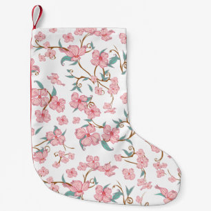 Petite Chaussette De Noël Motif Fleurs déplaisantes