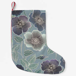 Petite Chaussette De Noël Motif floral sans soudure. Arrière - plan de fleur