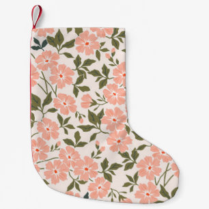 Petite Chaussette De Noël Motif floral vintage et tendance. Nb