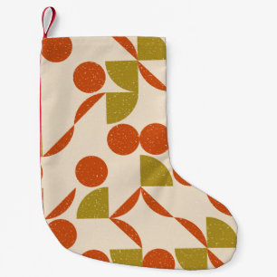 Petite Chaussette De Noël Motif géométrique abstrait moderne et transparent