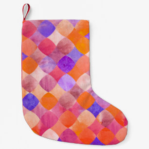 Petite Chaussette De Noël Motif géométrique parties scintillant Abstraite