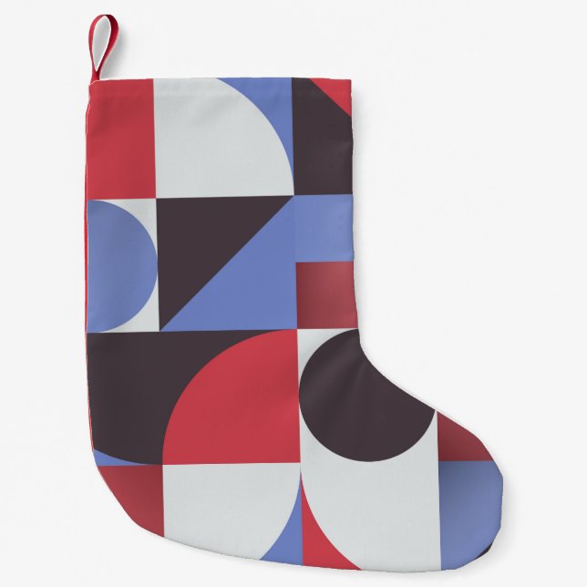 Petite Chaussette De Noël Motif géométrique simple Abstrait (Devant)