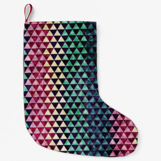 Petite Chaussette De Noël Motif géométrique triangle vintage sans couture