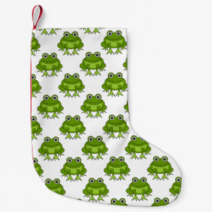 Petite Chaussette De Noël Motif mignon de grenouille