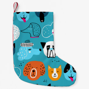 Petite Chaussette De Noël Motif mignon et sans couture avec des chiens drôle