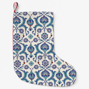 Petite Chaussette De Noël Motif ornemental floral. Cuir arabe traditionnel