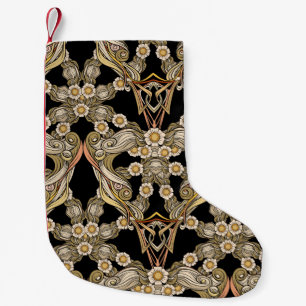 Petite Chaussette De Noël Motif sans couture, arrière - plan avec élément dé