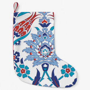 Petite Chaussette De Noël Motif sans couture au style turc traditionnel
