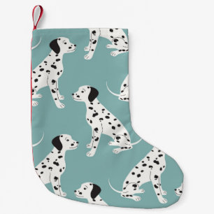 Petite Chaussette De Noël Motif sans couture avec dalmate mignon
