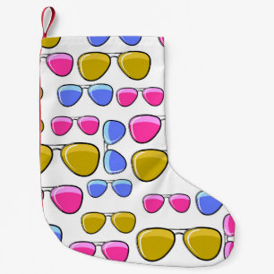 Petite Chaussette De Noël Motif sans couture avec mode coloré rétro aviat