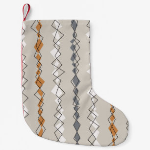Petite Chaussette De Noël Motif sans couture avec rayures colorées