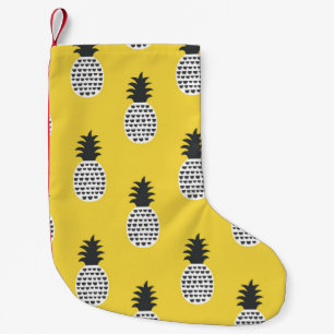 Petite Chaussette De Noël Motif sans couture d'ananas amusant