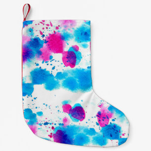 Petite Chaussette De Noël Motif sans couture dans le style grunge avec l'eau