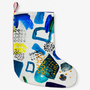 Petite Chaussette De Noël Motif sans couture fait par des coups de peinture