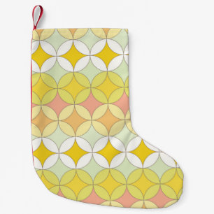 Petite Chaussette De Noël Motif sans couture rétro. Style disco. 