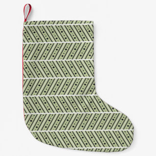 Petite Chaussette De Noël Motif sans couture vintage dessinée à la main. Et