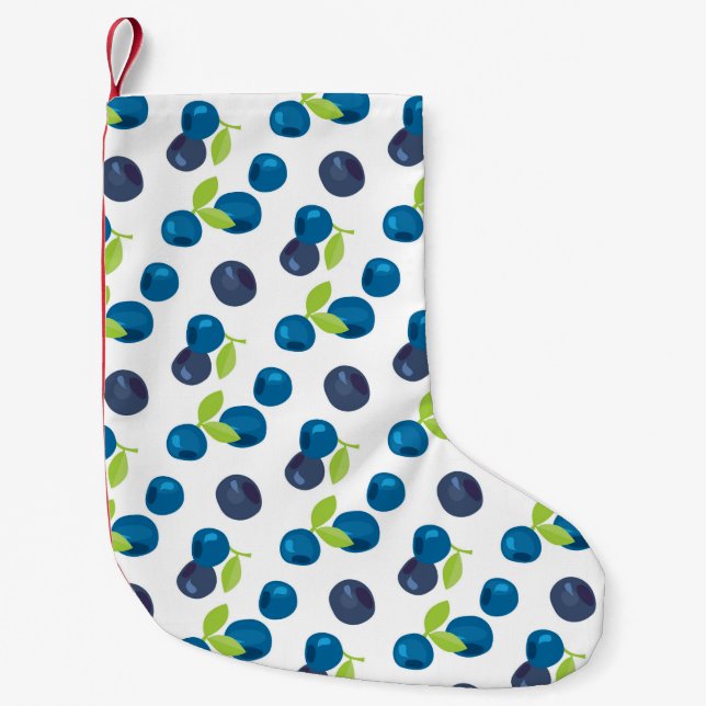 Petite Chaussette De Noël Motif sans joint avec baies (Devant)