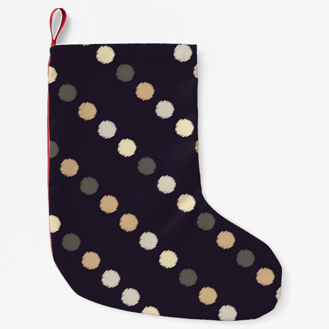 Petite Chaussette De Noël Motif sans soudure à point Polka. La texture cribl (Devant)