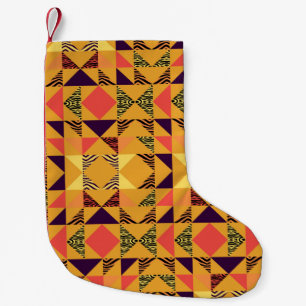 Petite Chaussette De Noël Motif triangle transparent arrière - plan abstrait