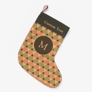 Petite Chaussette De Noël Motif triangles