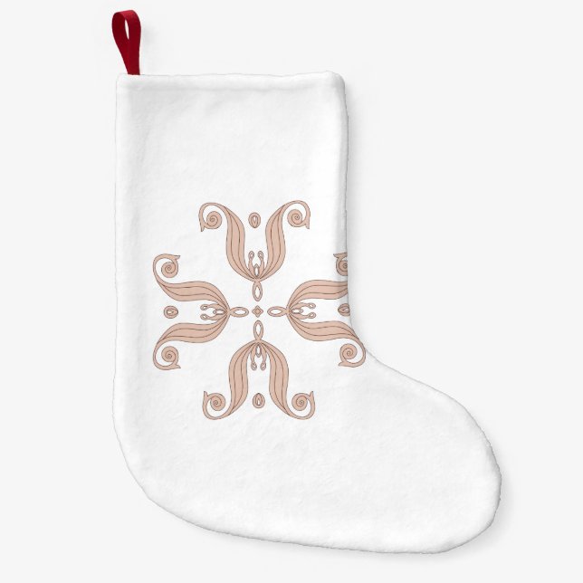 Petite Chaussette De Noël Motif tulipe kazakh (Devant)
