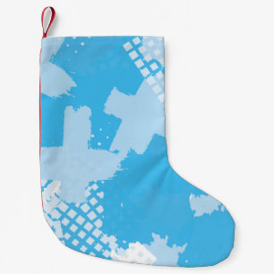 Petite Chaussette De Noël motif vintage Abstrait et transparent. Colo répéti