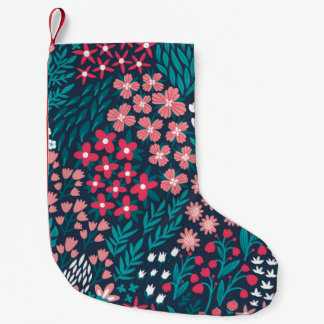 Petite Chaussette De Noël Motif vintage fleuri sans soudure. Sans fin répété